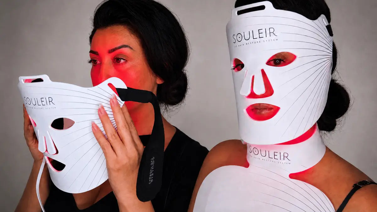 Souleir LED face, neck and chest light therapy system