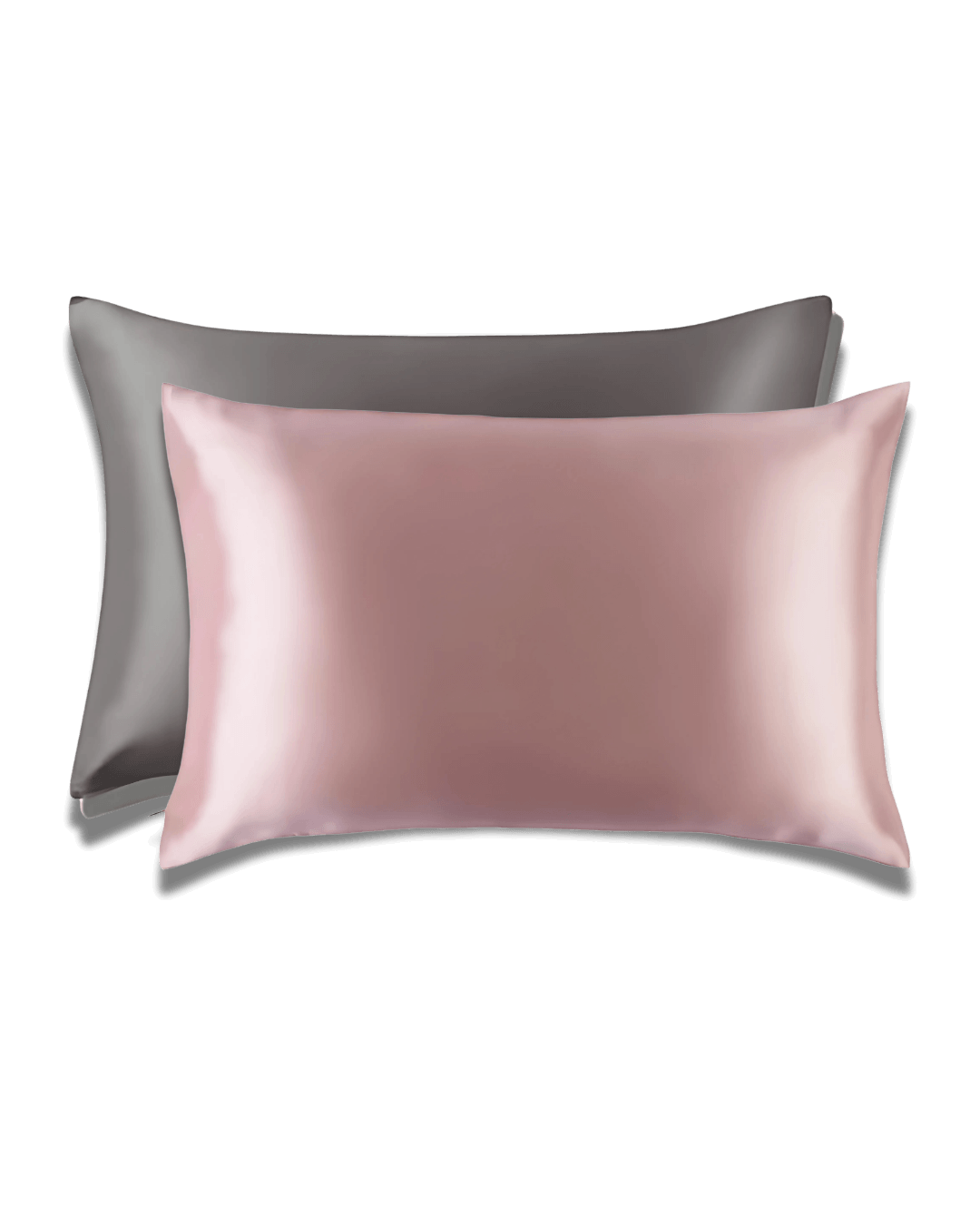 souleir mulberry silk pillowcase bundle graphite rose gold