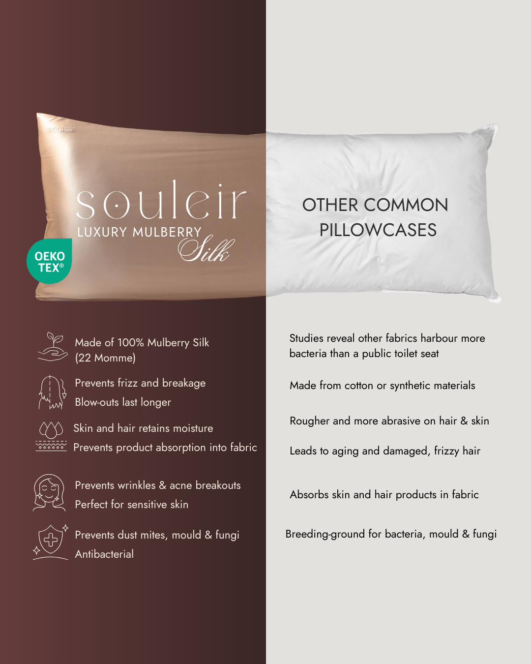 silk vs cotton pillowcases