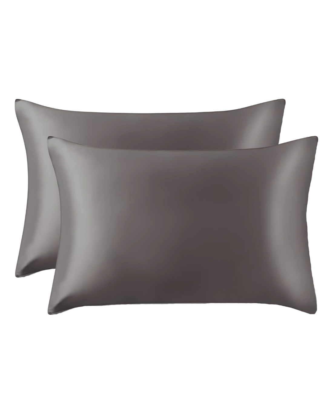 Grey silk pillowcase bundle