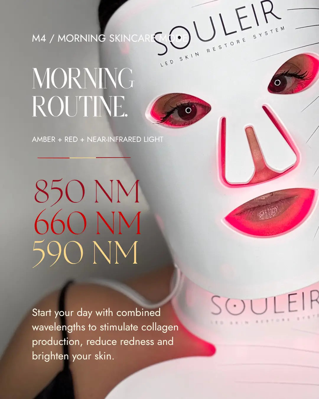 souleir morning routine skincare mode