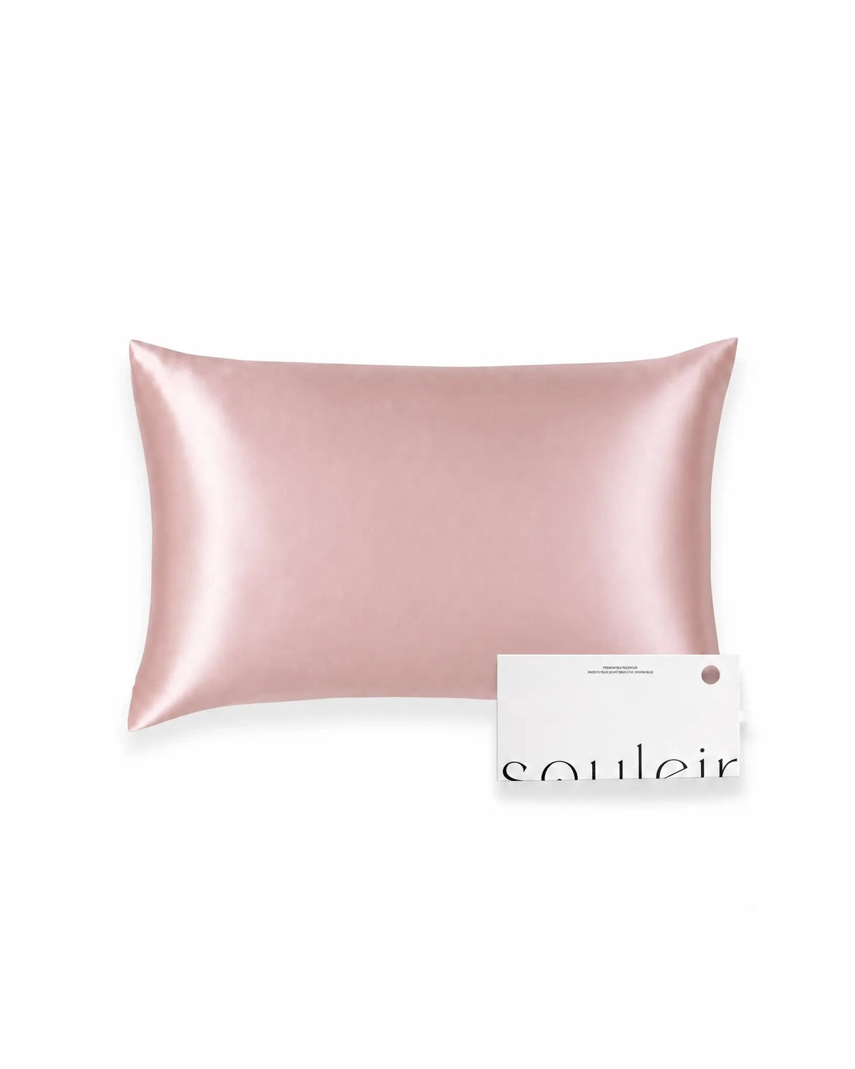 souleir mulberry silk pillowcase rose gold