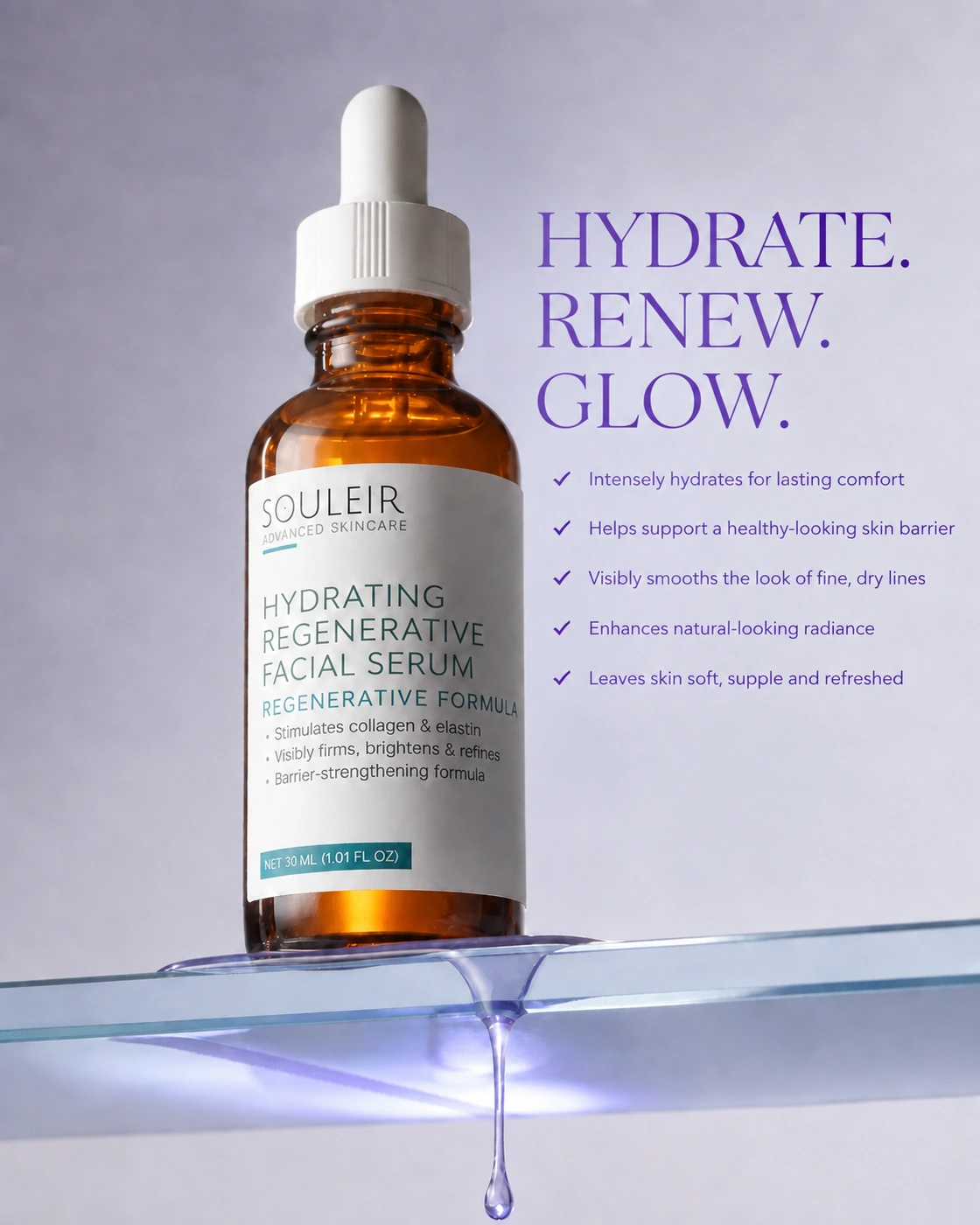 hydrate renew glow souleir serum