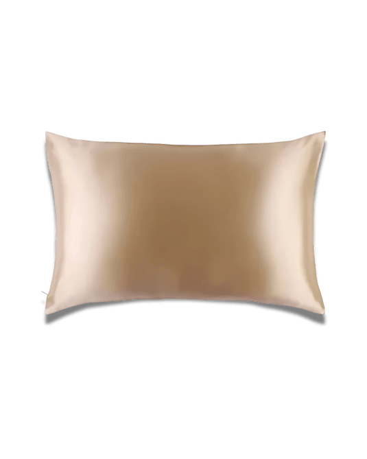 souleir 100% mulberry silk pillowcase champagne