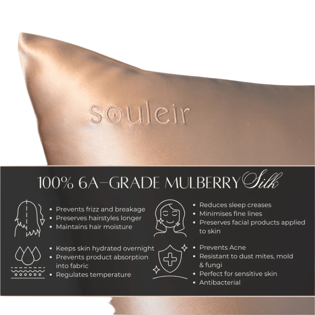 2 x Mulberry Silk Pillowcases