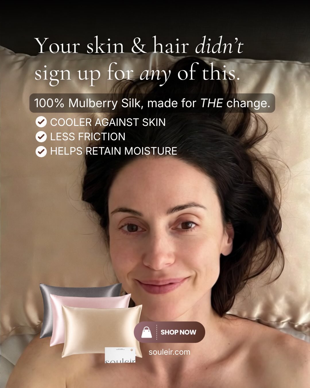 Perimenopause Skincare Bundle – Copper Peptide Serum & Silk Pillowcase